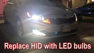 DIY convert from HID to LED headlights in a 2011 Kia Optima