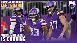 Jeremiah Sirles says the Vikings offense is COOKING going into Detroit