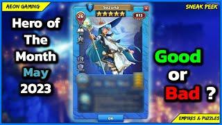 Review & Grading Hero of The Month Suzuna - Empires & Puzzles |Sneak Peek|