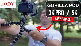 Joby GorillaPod 3K Pro vs 5K - Which Should You Buy?