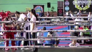 Svetlana Strizhkova RUS v Gwen Hammond IRL Junior WAKO European Championships 2015