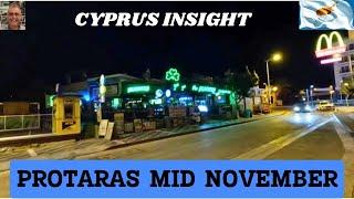 Protaras Strip Cyprus Mid November - What is Still Open?