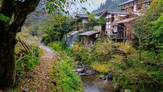 Morning Walk from Quiet Village up Sprawling Mountain Temple | Kurama, Japan 4K