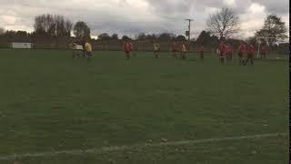 Mike Cantwell frekick vs Langtoft United Reserves