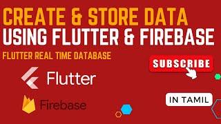 Flutter firebase realtime database in tamil | Flutter store data in Firebase realtime database tamil