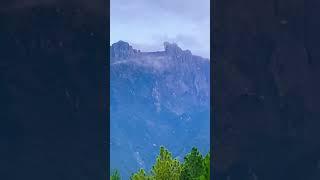 The view of mount Kinabalu from Kundasang 