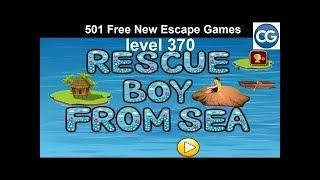 [Walkthrough] 501 Free New Escape Games level 370 - Rescue boy from sea - Complete Game