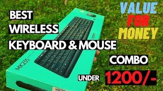 BEST WIRELESS KEYBOARD AND MOUSE COMBO IN INDIA | Logitech MK235 Unboxing & Review (in Hindi)