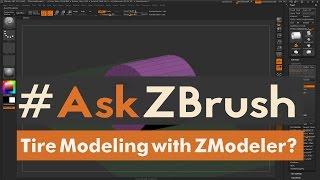 #AskZBrush: “Can you show how to make a Tire using ZModeler?”