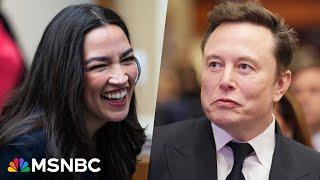 'The girls are fighting!': AOC reacts to Trump-Musk feud