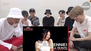 BTS Reaction to Jennie "Miss Korea" Performance ft Lee HYORI at Red carpet [Fanmade ]