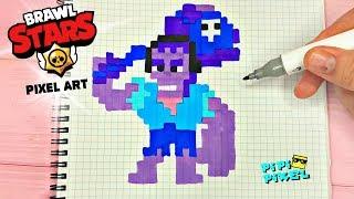 ФРЭНК из ИГРЫ BRAWL STARS РИСУНКИ ПО КЛЕТОЧКАМ -PIXEL ART