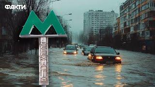 Метро ЗАКРИЛИ, дороги ЗАЛИВАЄ  ДОРОГОЖИЧІ ЙДУТЬ ПІД ВОДУ