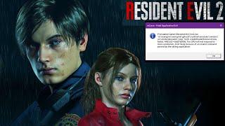 Resident Evil 2 ▐  re2.exe - Fatal Application Exit