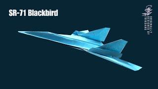 BEST PAPER AIRPLANE - How to make a Paper Airplane that Flies | SR-71 Blackbird