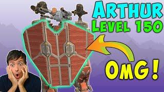 OMG! LvL 150 ARTHUR TITAN Brutal Shields War Robots Gameplay WR