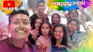 Holi Celebration Vlog 2023 | Full Enjoy Dance Colours Abhishek Dehariya Vlogs @AbhishekDehariya