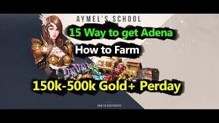 Lineage 2 Revolution 15 Ways to get Adena 150k-500k perday