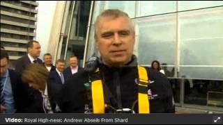 Prince Andrew abseiled down London tallest skyscraper the Shard