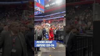 PISTONS BEAT RAPTORS! | Cade went OFF!