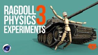 RagDoll Physics Experiments 3 | Physics fun in Cinema 4D