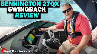 Bennington 27QX Swingback #pontoon #watertest #boatlife