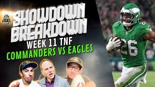 Thursday Night Football Showdown Breakdown - Commanders vs Eagles DraftKings and FanDuel DFS Plays