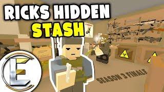 Ricks Hidden Stash - Unturned Roleplay Outbreak Story S3#9 Finale (Enough Weapons To Supply An Army)