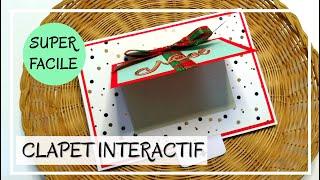 TUTO CARTES de NOEL : Cartes INTERACTIVES SURPRISES avec un CLAPET QUI SE SOULEVE ! DIY Scrap