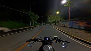 Insta360 Ace Pro 2 Night Shot Purevideo + Raw Sound'ish | Honda Rebel 500 POV | Low&Slow