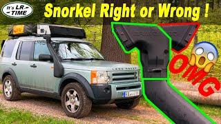 Snorkel Intake - Forward or Backward?  Land Rover Discovery TDV6