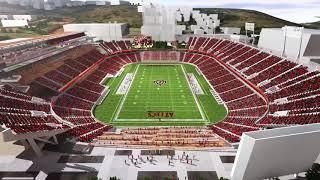 SDSU ATHLETICS: PROPOSED AZTEC STADIUM ANIMATION FLYOVER - 11/30/17
