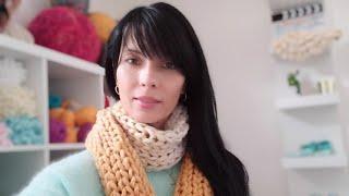 Невероятно теплый шарф без спиц и крючка всего за полчаса /Scarf without knitting needles and hook.