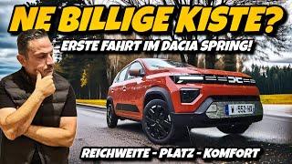 Neuer Dacia Spring im ersten großen Test. Echte Reichweite und Komfort im Check.