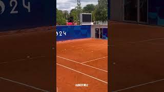 Novak Djokovic FUNNY GAME After Practice - Paris 2024
