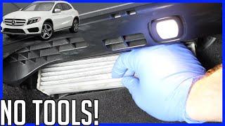 How to Change Air Cabin Filter Mercedes-Benz GLA 2014-2020 X156 | NO TOOLS!