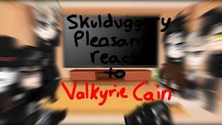 Skulduggery Pleasant book 1 react to Valkyrie Cain | gacha reaction video | SPOILERS