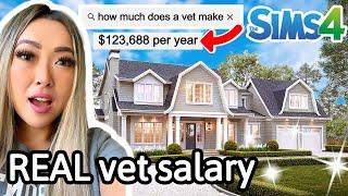 building a house for every career using REAL LIFE salaries in Sims 4: Career build series ep 3