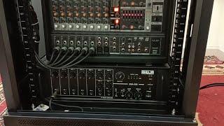 How Can Setup Mixer ahuja Amplifier And Speaker Cable Management In 18 U Cabinet #ahuja #behringer