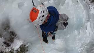 “Alpine Style” Ice Climb Anchor: Quad with 7mm cordolette | New Hampshire #iceclimbing #nemguides