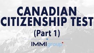 Canadian Citizenship Test - Part 1