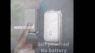 ZOGIN Self Powered Waterproof Wireless DoorBell