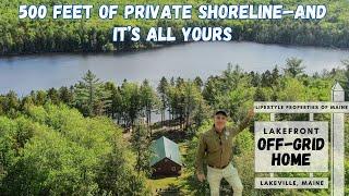 Off-Grid Lakefront Cabin in Maine | ME Real Estate