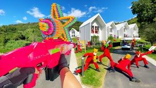 Nerf War | Amusement Park Battle 95(Nerf First Person Shooter)