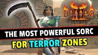 THIS SORC SHREDS ANYTHING !! Nova with Infinity scythe - Diablo 2 resurrected