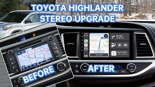 ViaBecs APPLE CAR PLAY / TOYOTA HIGHLANDER 2014-2019 10.2" STEREO INSTALL