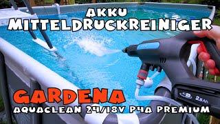 Gardena Akku-Mitteldruckreiniger AquaClean 24/18V P4A Premium