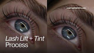 Lash Lift and Tint Process / Step by Step Tutorial from start to finish