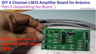 Build your own 4 channel LM35 temperature sensor amplifier for Arduino Data Acquisition System (DAQ)