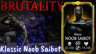 Ascended Klassic Noob Saibot Brutality FW Gameplay MK Mobile | He became more stronger